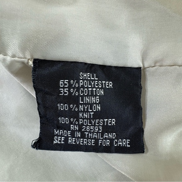 Members Only Men’s 80’s Vintage Worn Condition Beige Windbreaker Zipper Jacket - Picture 9 of 13